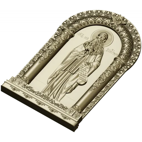 Saint Maximus Icon STL - 3D model for CNC carving