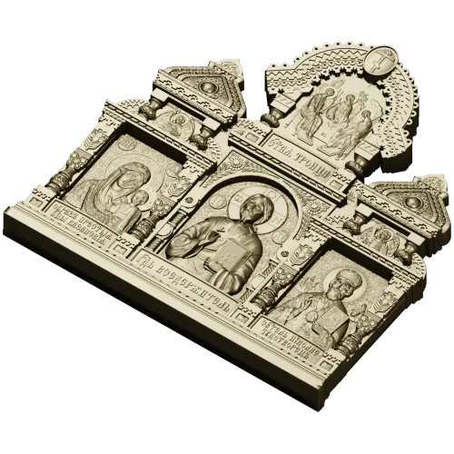 Иконостасный киот - рельефная 3D модель в формате STL