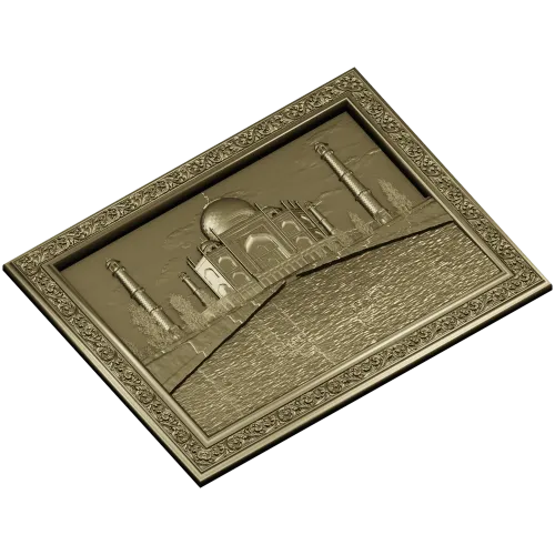 Рельефное панно "Тадж-Махал" - 3D модель STL для фрезера