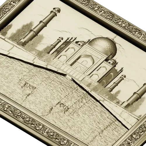 Рельефное панно "Тадж-Махал" - 3D модель STL для фрезера