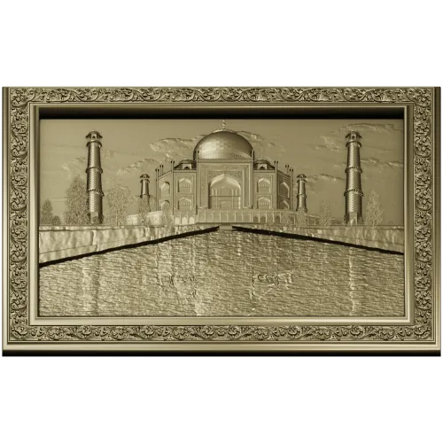 Рельефное панно "Тадж-Махал" - 3D модель STL для фрезера