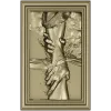 Hand of Jesus - high-relief framed panel STL for CNC carving