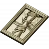 Hand of Jesus - high-relief framed panel STL for CNC carving