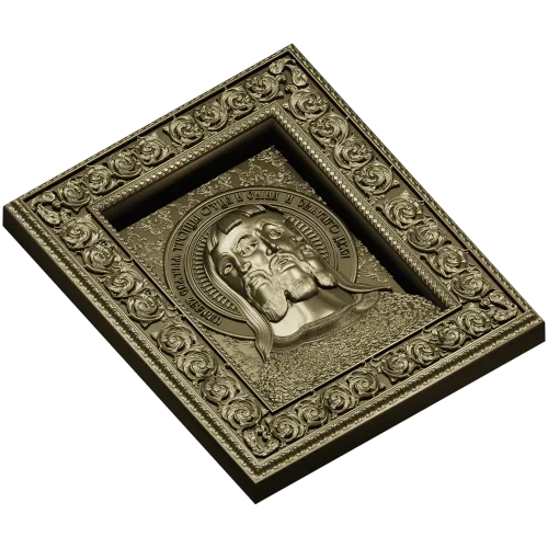 Holy Trinity Icon - 3D STL Panel for CNC