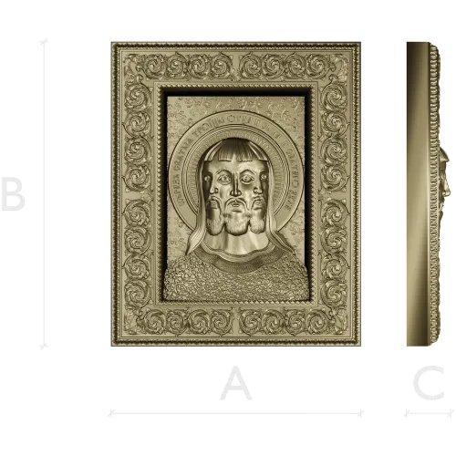 Holy Trinity Icon - 3D STL Panel for CNC