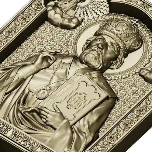Икона Николай Чудотворец - 3D модель STL для ЧПУ