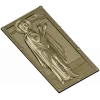 Saint Anna the Prophetess - STL 3D panel for CNC router
