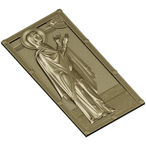 Saint Anna the Prophetess - STL 3D panel for CNC router
