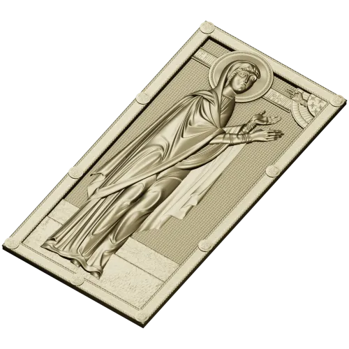 Saint Anna the Prophetess - STL 3D panel for CNC router