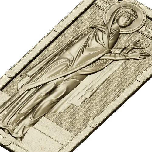 Saint Anna the Prophetess - STL 3D panel for CNC router