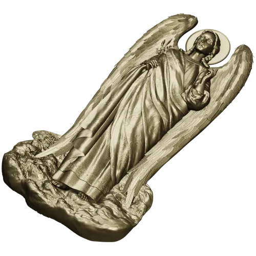 Archangel Gabriel - detailed STL 3D model for CNC