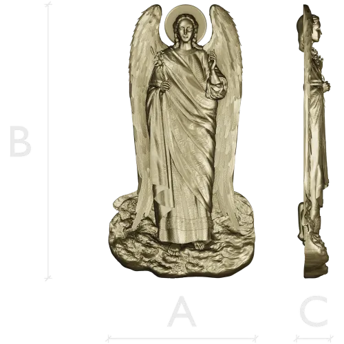 Archangel Gabriel - detailed STL 3D model for CNC
