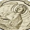 Archangel Jehudiel round medallion STL 3D model for CNC