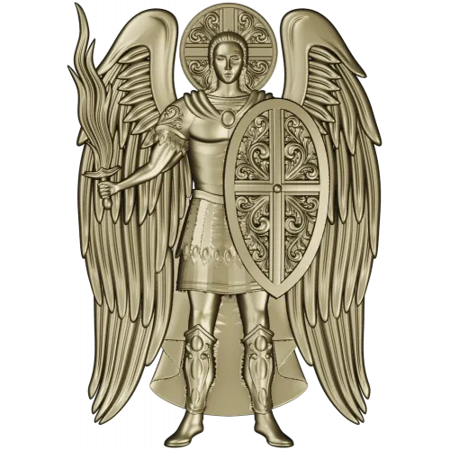 Архангел Михаил - рельеф для ЧПУ в формате STL