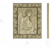 Archangel Michael high-relief icon - STL 3D model for CNC
