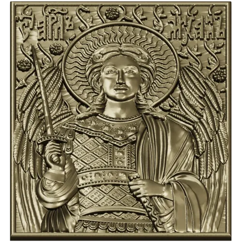 Archangel Michael 3D STL relief for CNC