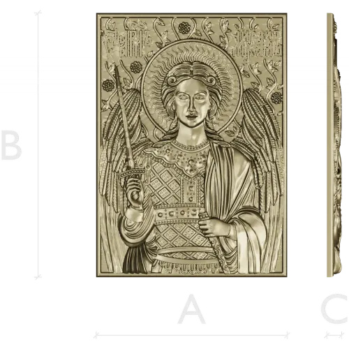 Archangel Michael 3D STL relief for CNC
