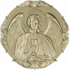 Архангел Рафаил - рельефный медальон STL для ЧПУ