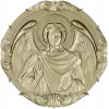 Архангел Уриил - рельефная круглая икона в STL для ЧПУ