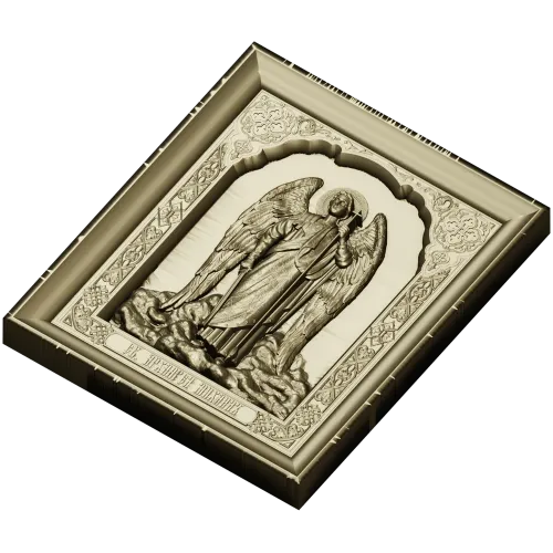Икона Архистратиг Михаил - 3D модель STL для ЧПУ