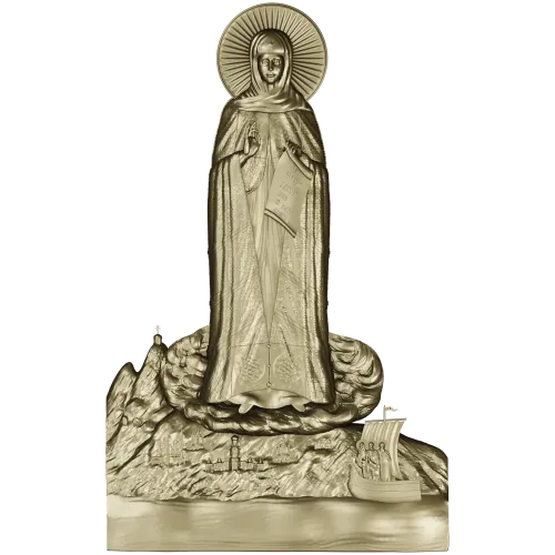 Афонская Божья Матерь - 3D модель STL для ЧПУ