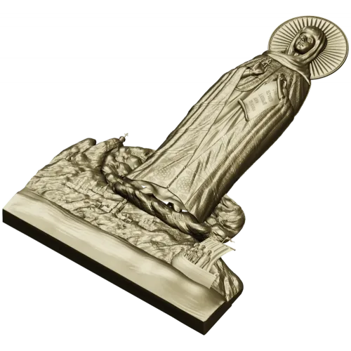 Афонская Божья Матерь - 3D модель STL для ЧПУ