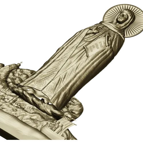 Афонская Божья Матерь - 3D модель STL для ЧПУ