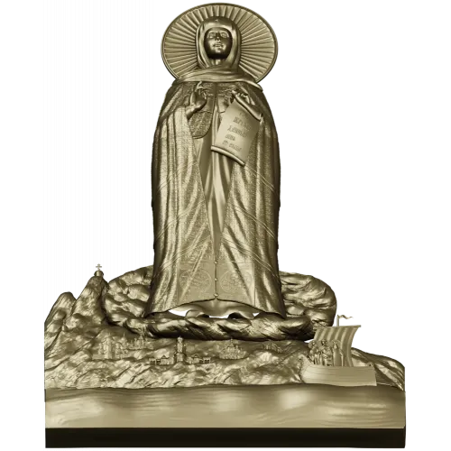 Афонская Божья Матерь - 3D модель STL для ЧПУ