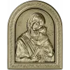 Theotokos Eleusa - arched icon relief STL for CNC