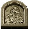 Theotokos Eleusa - arched icon relief STL for CNC
