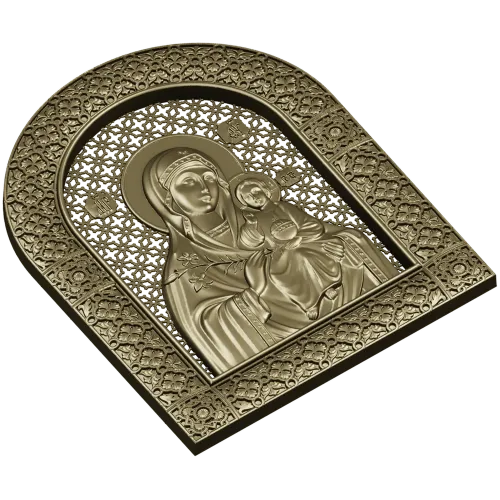 Богородица с Младенцем - 3D STL модель для ЧПУ