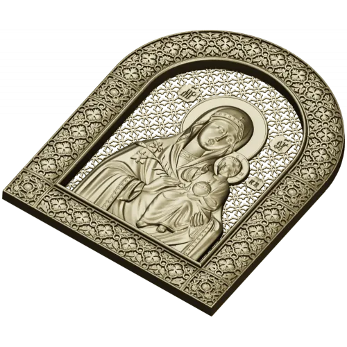 Богородица с Младенцем - 3D STL модель для ЧПУ