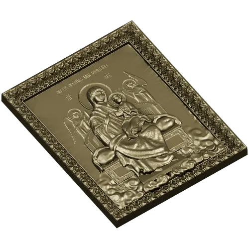 Икона Богородица Всецарица - STL модель для ЧПУ