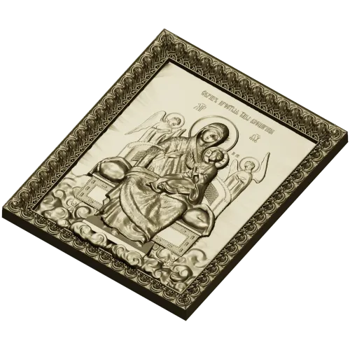 Икона Богородица Всецарица - STL модель для ЧПУ