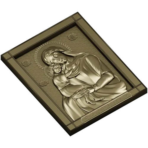 Божья Матерь "Взыскание погибших" - 3D модель STL для ЧПУ