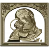 3D модель STL - Икона Божья Матерь Игоревская (рельеф)