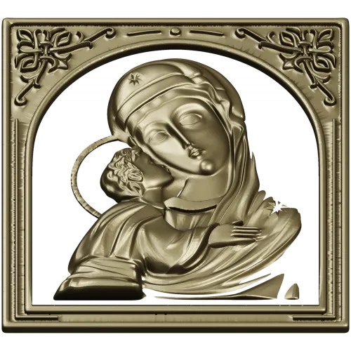 3D модель STL - Икона Божья Матерь Игоревская (рельеф)