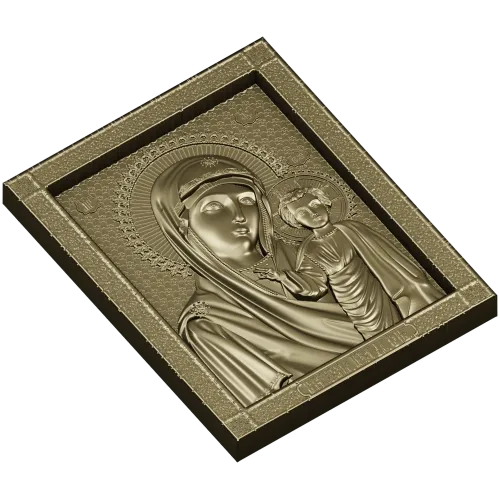 Казанская икона Божией Матери - 3D модель STL для ЧПУ