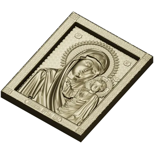 Казанская икона Божией Матери - 3D модель STL для ЧПУ