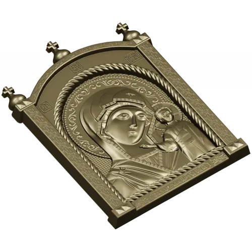 Икона Божией Матери Казанской - 3D модель STL для ЧПУ
