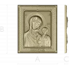 Казанская икона - барельеф для ЧПУ (STL)