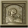 Казанская икона в рельефе - STL модель для ЧПУ