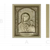 Казанская икона в рельефе - STL модель для ЧПУ