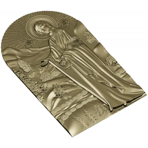 Пюхтицкая икона Божией Матери - 3D STL модель для ЧПУ