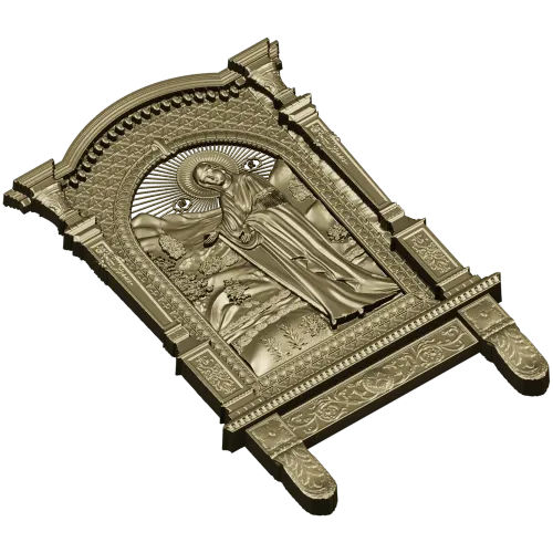 Божья Матерь Пюхтицкая - 3D модель STL для ЧПУ