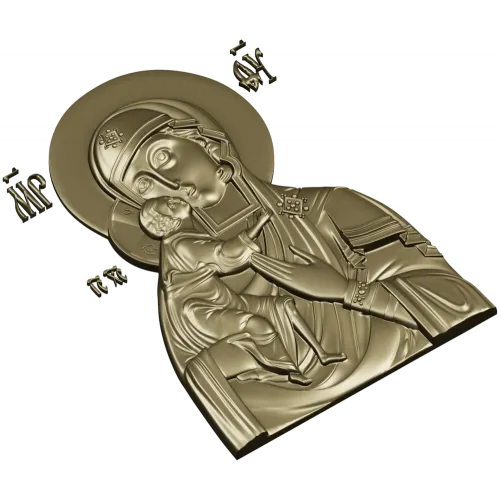 Феодоровская икона Богородицы - STL для ЧПУ
