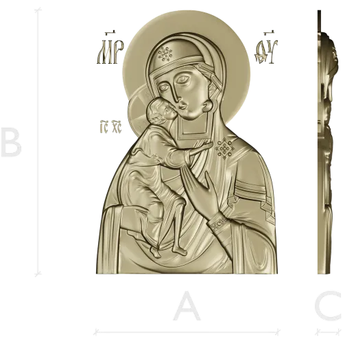 Феодоровская икона Богородицы - STL для ЧПУ