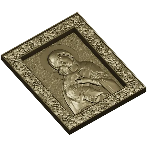 3D модель STL - Икона Богоматерь (Умиление) для ЧПУ