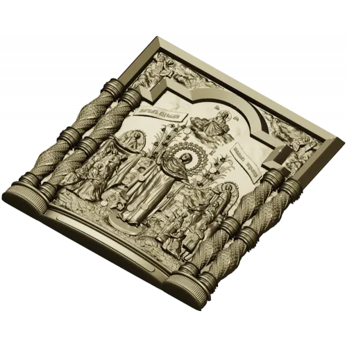3D модель STL "Исцеление больных" - рельефная икона для ЧПУ