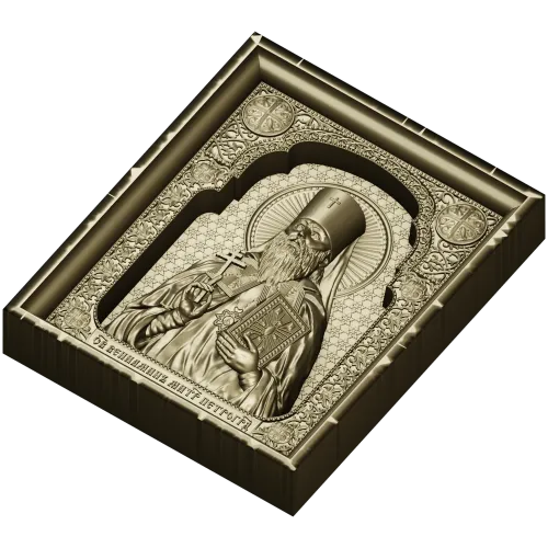 High-relief Orthodox Icon STL - Saint Benjamin of Petrograd
